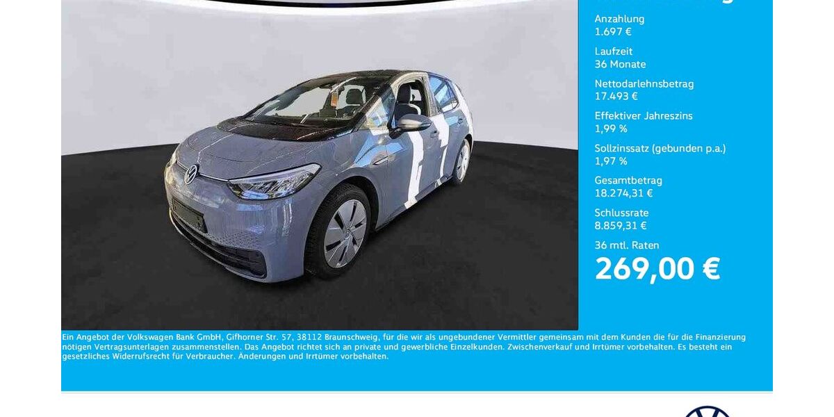 VW ID.3 43.702 km 19.113 &euro; Unna 59423