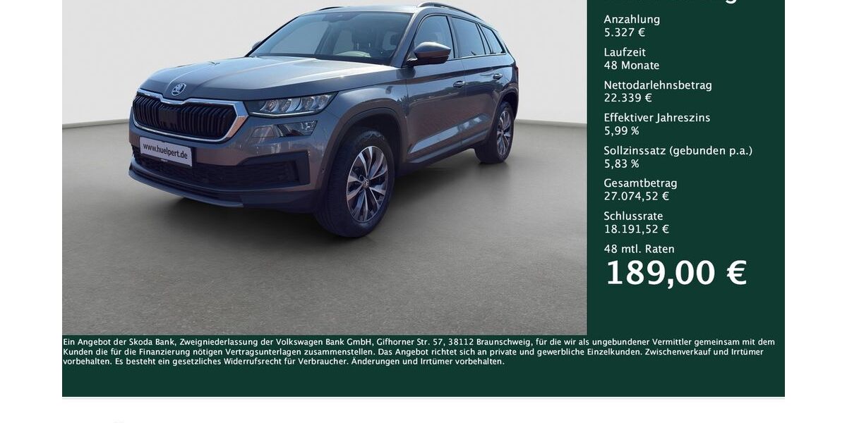 Skoda Kodiaq 96.630 km 26.888 &euro; Dortmund 44309