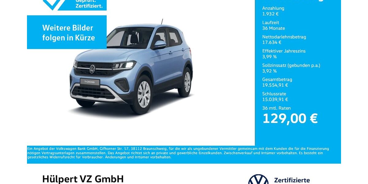 VW T-Cross 11.384 km 18.866 &euro; Dortmund 44141