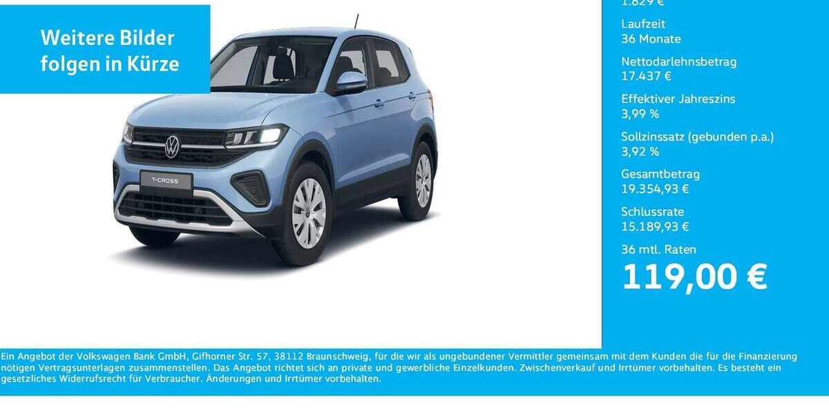 VW T-Cross 5.380 km 19.266 &euro; Dortmund 44141