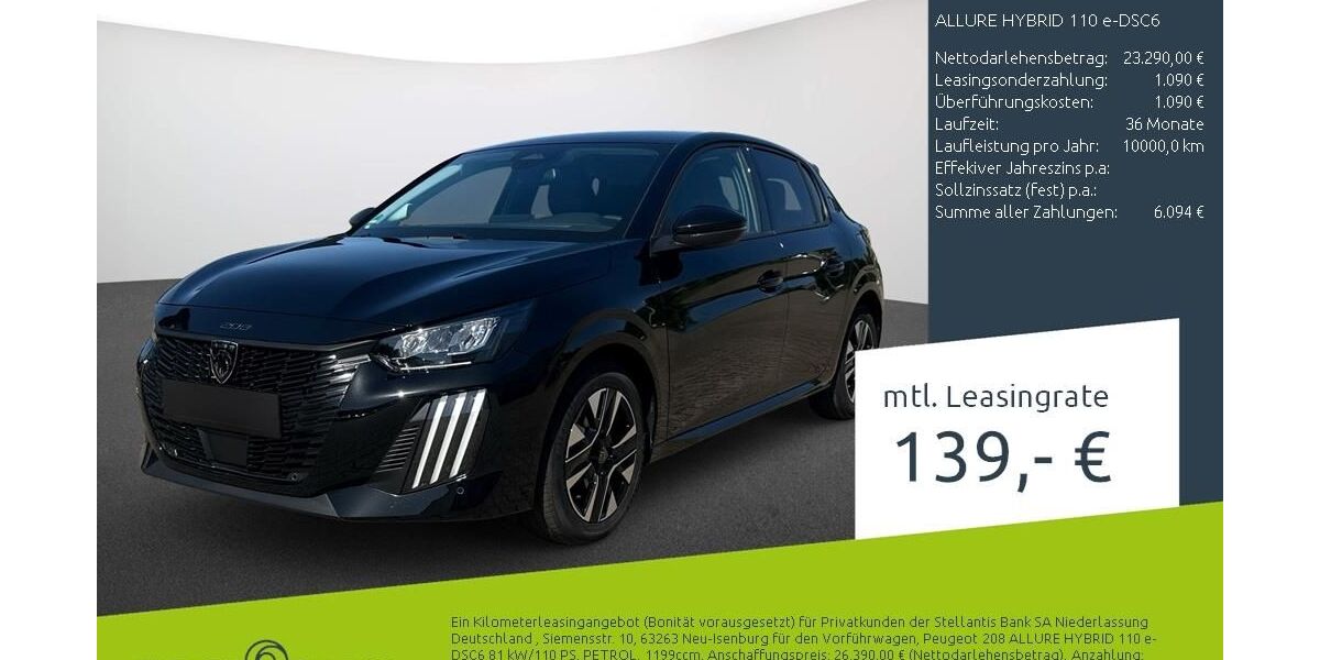 Peugeot 208 1.500 km 23.090 &euro; Dortmund 44263