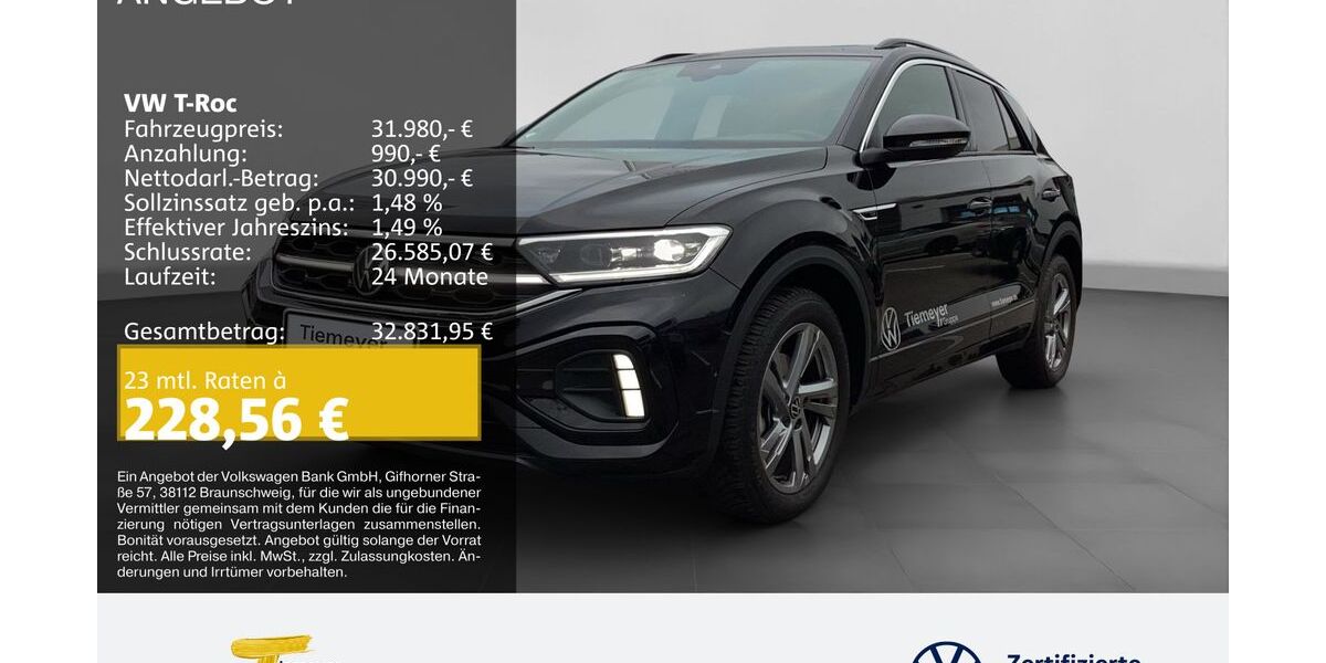 VW T-Roc 21.999 km 30.980 &euro; Castrop-Rauxel 44575