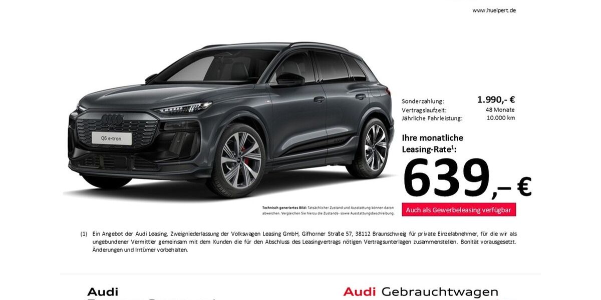 Audi Q6 e-tron 7.820 km 69.859 &euro; Dortmund 44143