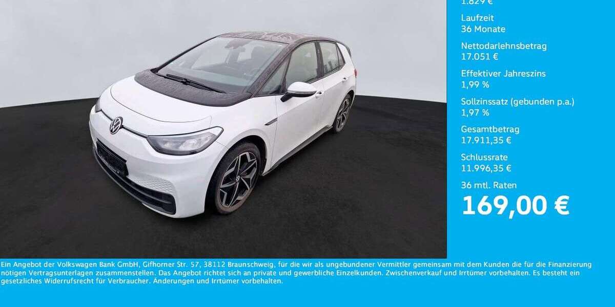 VW ID.3 36.884 km 18.880 &euro; Unna 59423