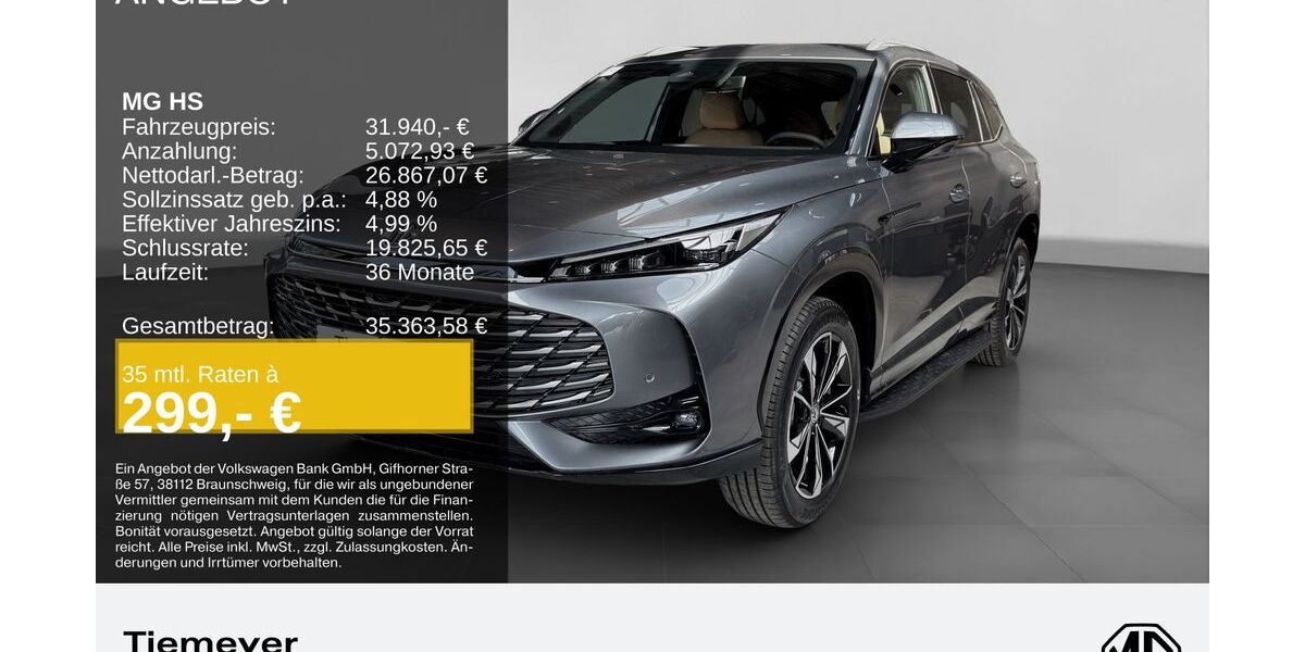 MG HS 6.900 km 31.940 &euro; Hemer 58675