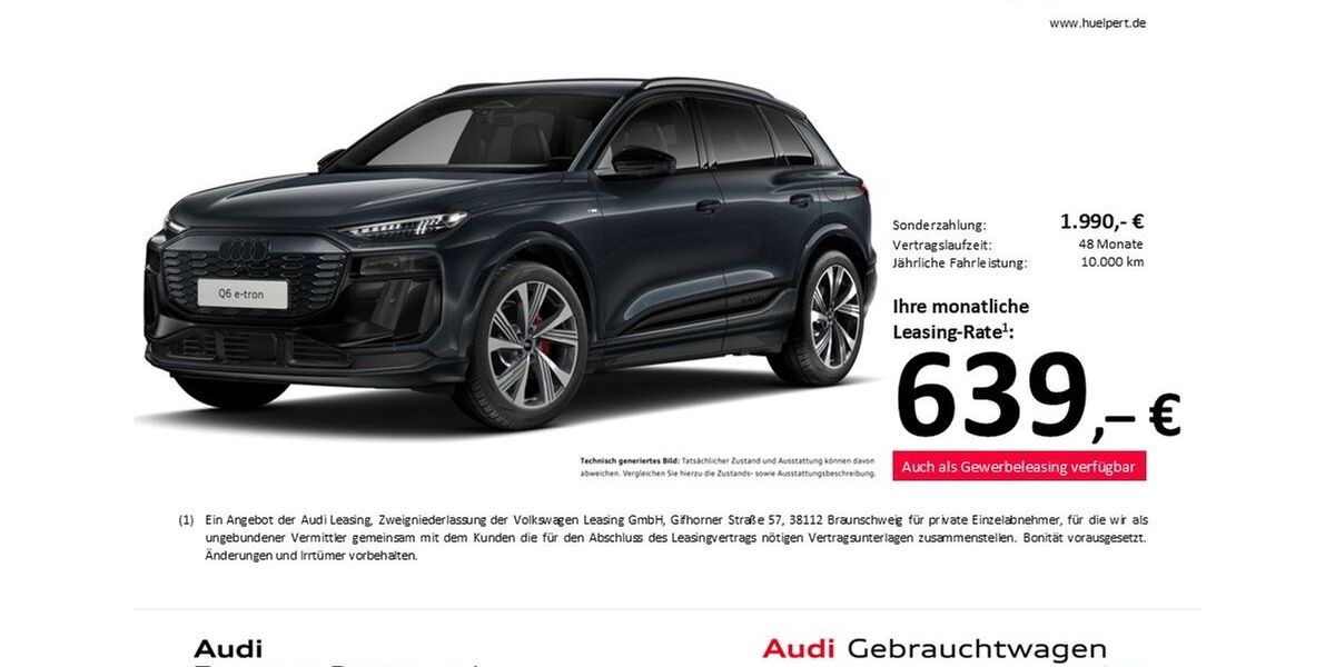 Audi Q6 e-tron 9.591 km 70.642 &euro; Dortmund 44143