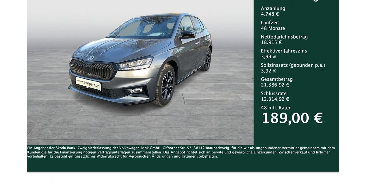 Skoda Fabia 17.146 km 22.911 &euro; Dortmund 44269