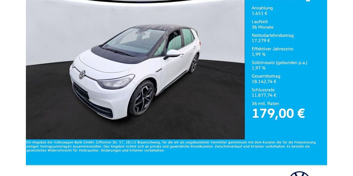 VW ID.3 39.652 km 18.850 &euro; Unna 59423