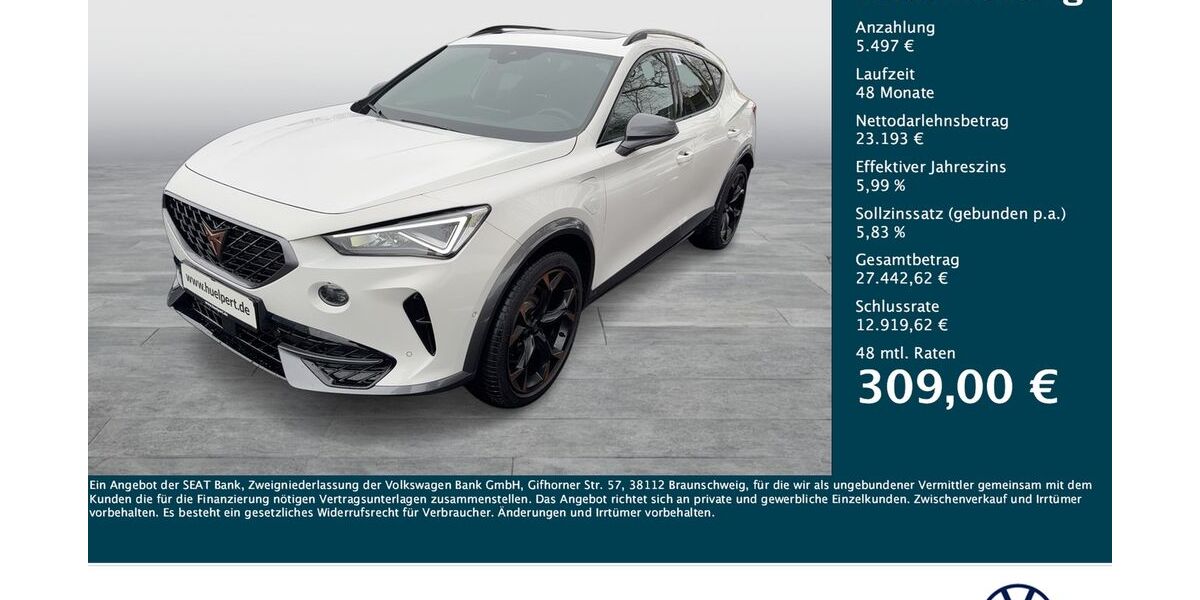 Cupra Formentor 19.681 km 28.520 &euro; Dortmund 44379