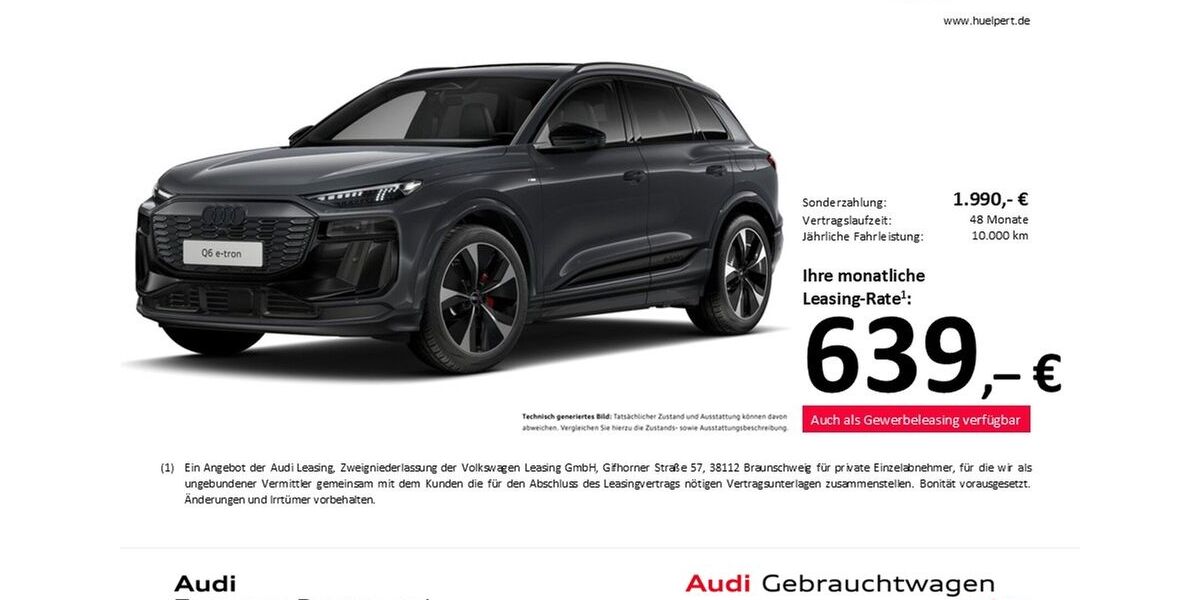 Audi Q6 e-tron 11.098 km 71.998 &euro; Dortmund 44143