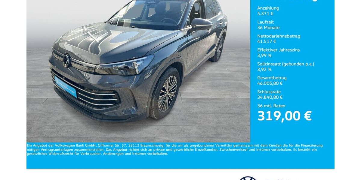 VW Tiguan 13.315 km 46.566 &euro; Bergkamen 59192