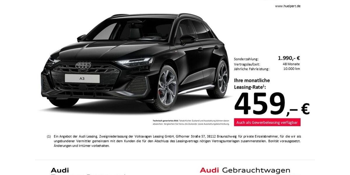 Audi A3 8.434 km 48.411 &euro; Dortmund 44143