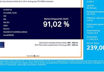 VW ID.3 54.022 km 20.663 &euro; Dortmund 44379